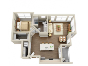1x1-02 | 1 bed 1 bath | from 713 square feet