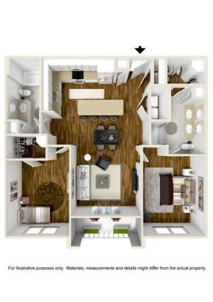 Floor Plan Domain West | Houston Apartments