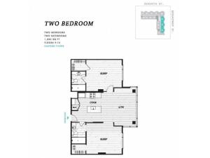Two Bedroom at Seven at Broadway