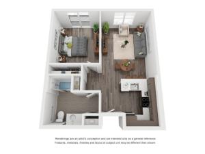 One Bedroom – 1A
