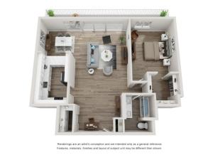 2030 Vallejo Street_One Bedroom Floorplan