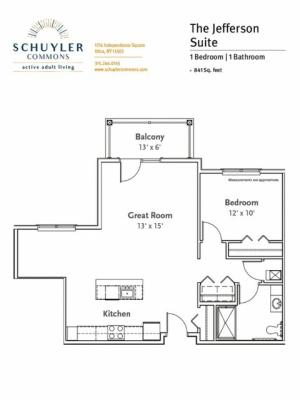 Jefferson Suite floor plan