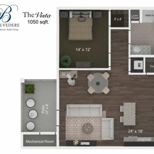 The Belvedere Vista floorplan