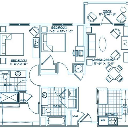 The Lodge at BridgeMill, Canton GA | The Surrey floorplan