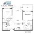 Two Bed / Two Bath 933sf