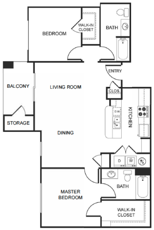 Spring River C1 Two Bedroom