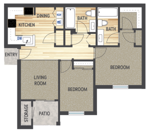 Sterling Pointe C1R Two Bedroom Two Bath