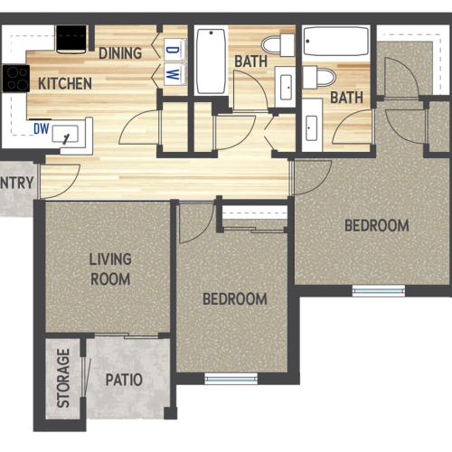 Sterling Pointe C1R Two Bedroom Two Bath