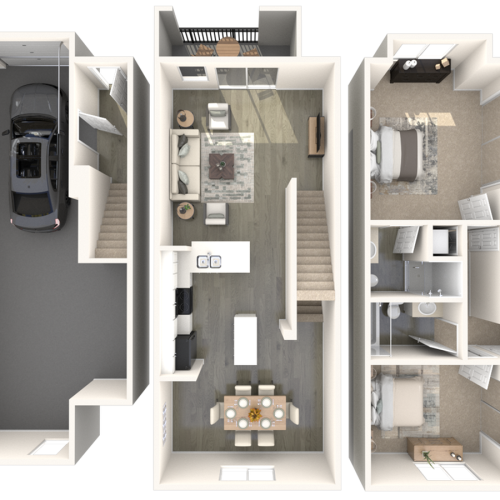 Palazzo Townhomes Two Bedrooms B2