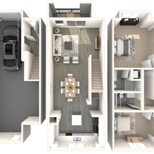 Palazzo Townhomes Two Bedrooms B1R