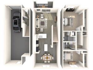 Palazzo Townhomes Two Bedrooms B2R