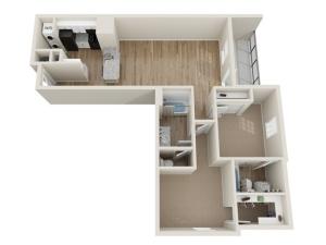 B4 2 Bedroom Floor Plan | Landmark Apartments | Apartments In Murfreesboro TN