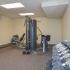 Fitness center with free weights in Lansdowne, PA apartment complex