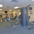 Fitness center with exercise equipment at Fox Run apartments for rent in Warminster, PA