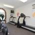 Treadmills and ellipticals in the fitness center at Rolling Glen Townhomes and Apartments in Boothwyn, PA.