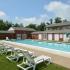 Outdoor swimming pool at Country Manor apartments for rent in Levittown, PA
