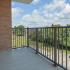 Spacious shaded balcony on some apartments at Norriton East Apartments in East Norriton, PA.