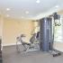Fitness center with machines and equipment in Wilmington, DE apartment complex
