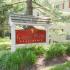 Red welcome sign at Gayley Park apartments for rent in Media, PA