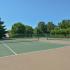 Community tennis courts at Summit Trace Apartments in Langhorne, PA.