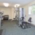 Fitness center with treadmills and a weight machines at Willow Run Apartments in Willow Grove, PA.