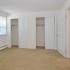 Bedroom with spacious closets at Concord Court apartments for rent in Aston, PA
