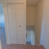 Hallway closet upstairs in two-story Woodbury, NJ townhome for rent