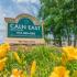 Green welcome sign at Caln East apartments for rent in Downingtown, PA