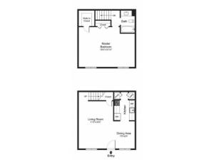 One Bedroom Townhome