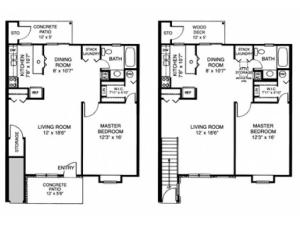 Floor Plan 4 | Apartments For Rent Wyomissing PA | Victoria Crossing Apartments