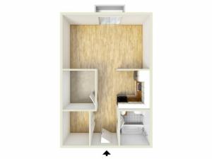 Junior one bedroom apartment | Gulph Mills Village Apartments