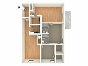 One bedroom Junior floor plans