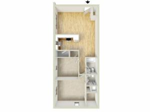 Allandale two bedroom floor plan