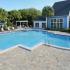 Pool and Sun Deck with Loungers at Bay Crossings; South Tampa Apartments