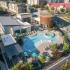 Aerial Shot of Resort Style Pool  | Avail | Aurora Apartments