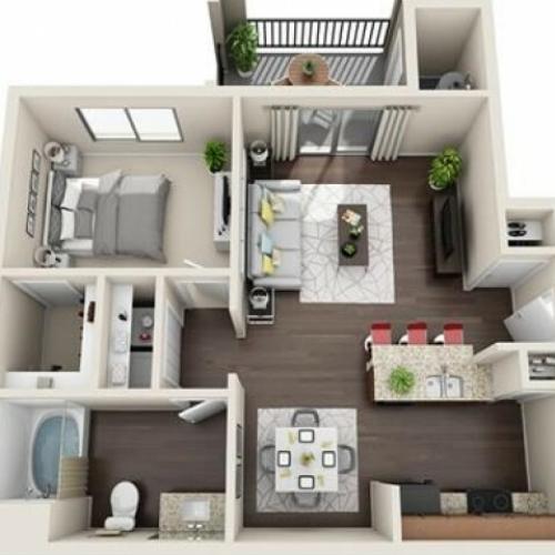 A1-R floorplan Lunaire Apartments | Goodyear, AZ Apartments