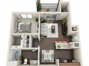 A1 floorplan Lunaire Apartments | Goodyear, AZ Apartments
