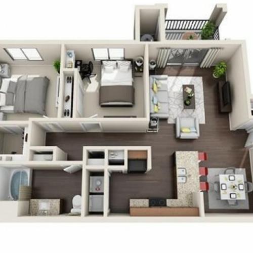 B1 floorplan Lunaire Apartments | Goodyear, AZ Apartments