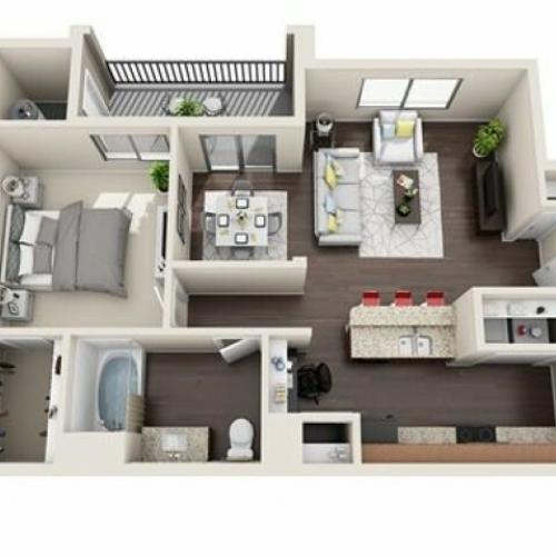 Newly Renovated, 820sqft, 1 bedroom/1 bathroom Lunaire Apartments | Goodyear, AZ Apartments