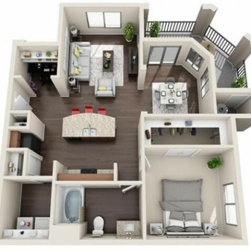 Newly Renovated, 955sqft, 1 bedroom/1 bathroom Lunaire Apartments | Goodyear, AZ Apartments