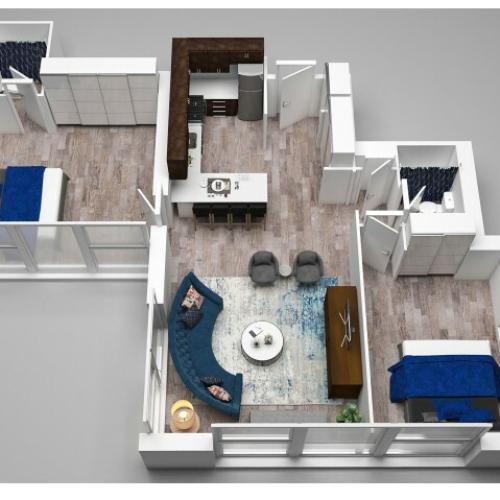 2 Bedroom Floor Plan G