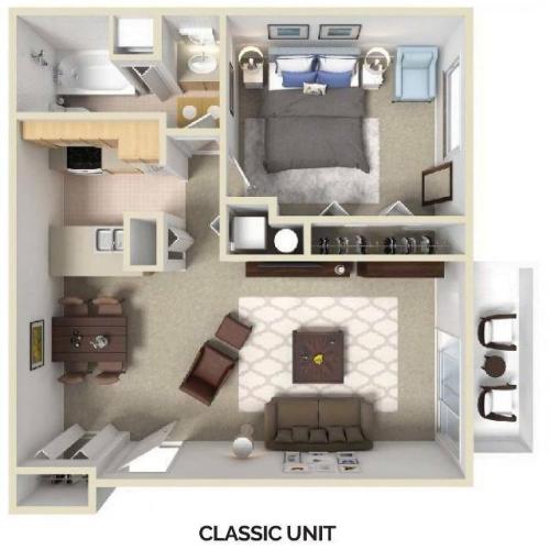 1 Bedroom Classic_Floorplan_A