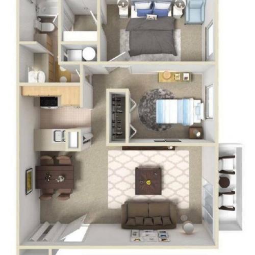 2 Bedroom Classic_Floorplan B1