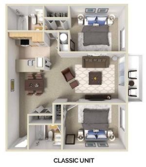 2 Bedroom Classic_Floorplan B3