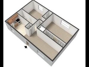 2 Bedroom Floor Pan at Walnut Place Apartments
