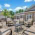 Outdoor Patio Area with Seating &Tables | Deacon's Station Apartments | Apartments In Winston-Salem, NC