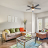 Pleasant Living Room | The Den | Columbia, MO Apartments