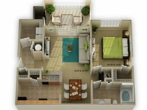 Photo of The Ridgecrest One Bedroom Floor Plan