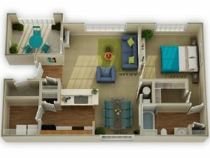 Photo of The Carriage One Bedroom Floor Plan