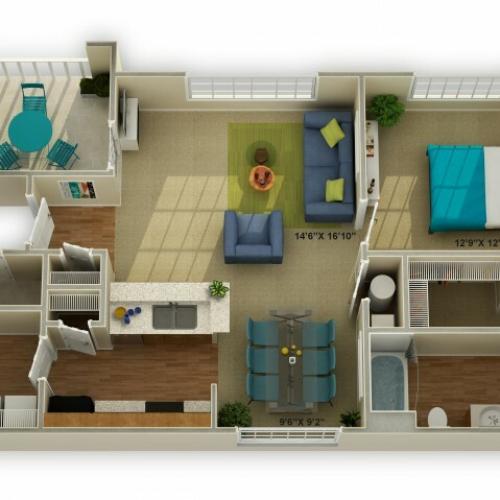 Photo of The Carriage One Bedroom Floor Plan